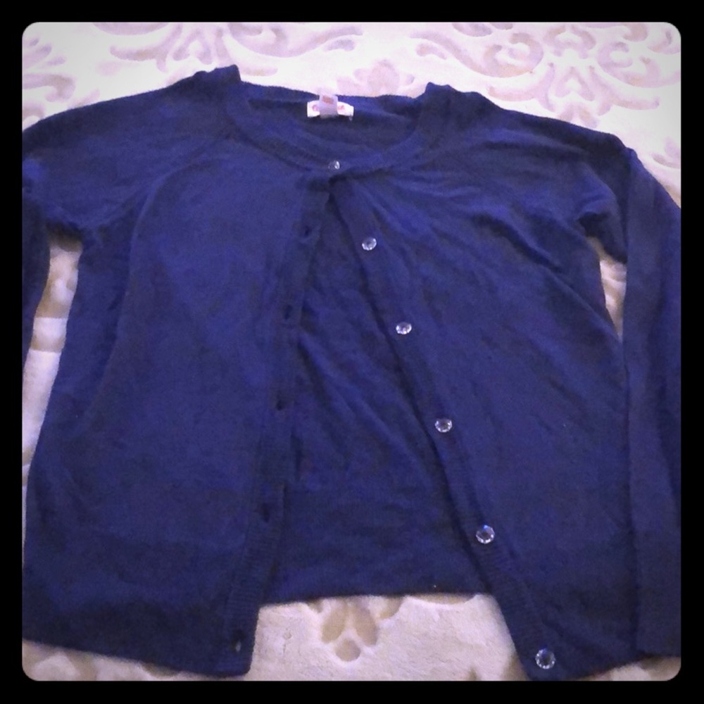 Girls button up sweater
